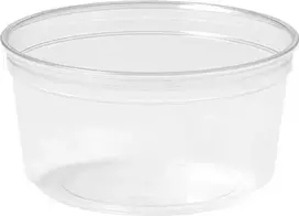 Duni Crystal Deli puodelis 375 ml Ø116x61 mm apvalus tvirtas RPET skaidrus, 10 vnt. x 35 vnt./dėž.