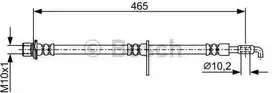 Bosch Stabdžių Žarna Lexus Es Gs Gsv40 Gsv40 277hp 3456cc 0446556020 0446556030