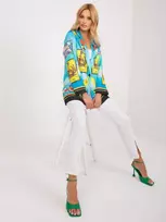 Italy Moda Švarkas moterims -DHJ-MA-18525-20.11X-mėlyna
