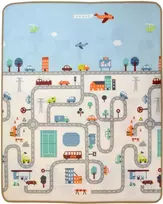 Humbi Dvipusis lavinamasis putplasčio kilimėlis Streets Animals 120 x 180 x 1 cm pastelė