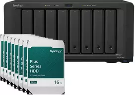 Serveris Synology DS1823xs+ 128TB Plus HDD NAS paketas su 8x 16TB Synology Plus HDD 3,5 colio SATA kietuoju disku
