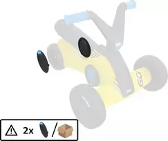 Galinio rato gaubtas Berg Go² Sparx, geltonas