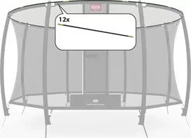 Berg Apsauginio tinklo Deluxe stovo vamzdžiai 380 (12,5 ft)