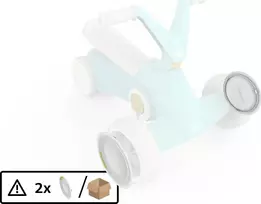 BERG GO² Mint priekinio rato gaubtas (2 vnt.)