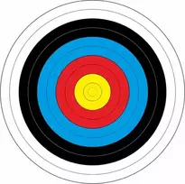 Šaudymo iš lanko taikinys Yate, 60 cm, 10 vnt.