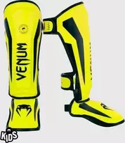 Venum Elite vaikiški blauzdų apsaugai Exclusive Neo Geltona