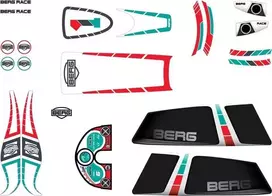 Berg XL rėmo lipdukų rinkinys Race