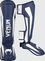 Blauzdų apsaugos Venum Elite Standup - Baltas/Navy Mėlyna