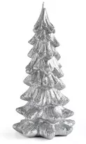 Mondex EGLĖS žvakė, figūrėlė, didelė, 11,5x21 cm, sidabrinis parafinas