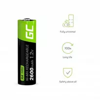 Green Cell AKUMULATORKI Žalias Cell 2x AA HR6 2600mAh GR05