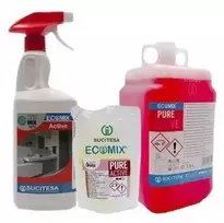 Sucitesa Ecomix Pure Active vonios kambario valiklis su gaivos efektu (koncentratas) - 12vnt. MINI + ERGO buteliukas NEMOKAMAI
