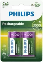 Philips HR14 C 3000mAh įkraunamos baterijos 2 vnt.