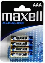 Baterija - Maxell Alkalinė LR-03 AAA 4 vnt. 1.5V Vienkartinė