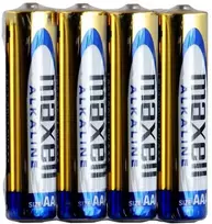 Baterija - Maxell R6 4TAC 1.5V Cinko-Anglies Elementai Laikrodžiams Radijams Kalkuliatoriams Nuotolinio Valdymo Pultams Juoda