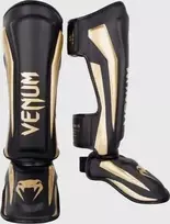 Blauzdų apsaugos Venum Elite Standup, juodos/auksinės