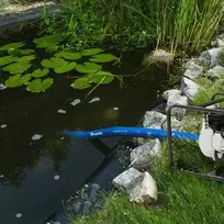 Plokščia vandens žarna Bradas AQUA-FLAT Backwash, PE/EVA, 1 Bar, 1 1/4" - 50m