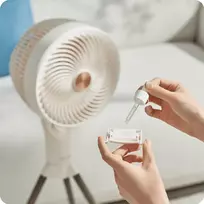 Spacetronik Stovintis ventiliatorius su aromaterapija Airpuff 3 baltas