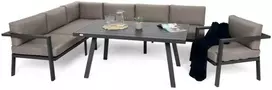 Lauko baldų komplektas Miami, Pilkas / Taupe