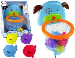 Vonios žaislų rinkinys Mini Krepšinis - Šuo