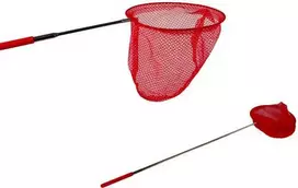 Tinklelis drugeliams gaudyti su teleskopine rankena, 85 cm, raudonas