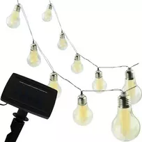 Soliarinė lauko girlianda lemputės Bulbs 10 LED
