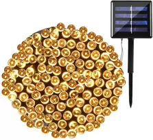 Soliarinė lempučių girlianda 100 LED, 10 m, šilta balta