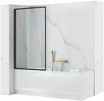 Vonios sienelė Rea Lagos, 80 cm, Juodas