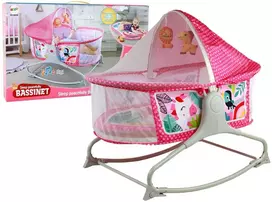 Daugiafunkcinė lovytė 2in1, rožinė