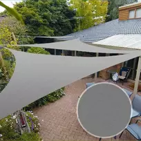 Uždanga/burė nuo saulės, 3x3x3 m, pilka