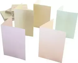 Titanum A6 vokų ir atvirukų rinkinys, perlinė pastelė, 50 vnt