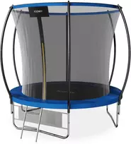 Batutas su tinklu ir kopėčiomis Fuunky PREMIUM 8FT, 244 cm, mėlynas