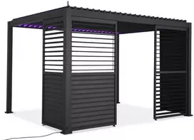 Reguliuojama žaliuzių panelė pavėsinei Pergola PREMIUM 4m, Anthracite (123,5 cm)