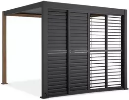 Stumdomos žaliuzinės durys pavėsinei Pergola PREMIUM 3m, Anthracite
