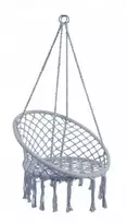 Sėdimas hamakas-sūpynės Boho, 82 cm, pilkas