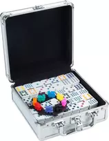 Longfield Mexican Train Double 12 domino aliuminio dėkle