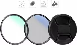 Filtras K+F 4 in 1 filtrų rinkinys UV NANO-K + poliarizacinis CPL + dangtelis + K&F dėklas 82 mm / SKU.2040V1