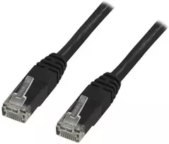 Deltaco TP-625S, 25 m, Cat6, U/UTP (UTP), RJ-45, RJ-45, juodas
