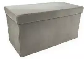 Pufas-daiktadėžė Perfecto Duo, 60x30x30 cm, taupe