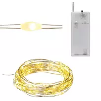 Girlianda 40 LED, šilta balta