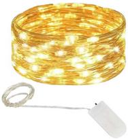 Girlianda 10 LED, šilta balta