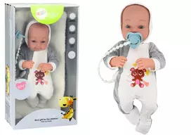 Lėlė kūdikis su čiulptuku ir antklode, 35 cm