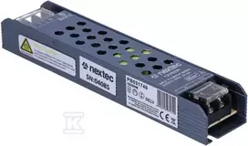 Nextec ILGAS GRAFITO MAITINIMO ŠALIMAS IP20 12V 5A 60W
