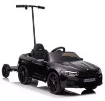 Elektromobilis vaikams BMW M5 su papildoma platforma, juodas lakuotas