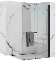 Stumdoma dušo sienelė Rea Cortis, Juodas, 100 cm