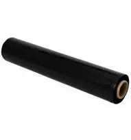 Pakavimo plėvelė Stretch, 450 mm x 270 m, 17 mikronų, juodos spalvos