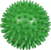 YATE masažinis ežio kamuoliukas su spygliukais, 7,8 cm, žalias