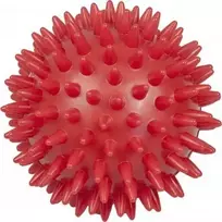 YATE masažinis kamuoliukas su spygliais Hedgehog, 9,2 cm, raudonas
