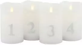 Sirius Home Sara, sidabrinė, balta, 1 lemputė (-ės), LED, baterija, AA, 130 mm