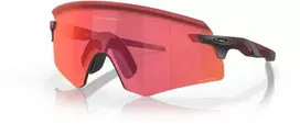 Oakley Encoder sportiniai akiniai nuo saulės, matiniai raudoni su „Prizm Trail Torch“ lęšiais