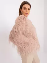 Wool Fashion Italia Striukė moterims-AT-KR-2359.96P-pilka/rožinė